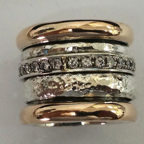 Thick Vintage Ring in Gold and Silver Maya Henry Jewelry