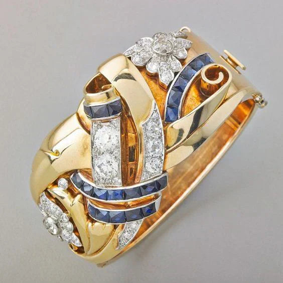 Gold Vintage Zirconia Ring Maya Henry Jewelry