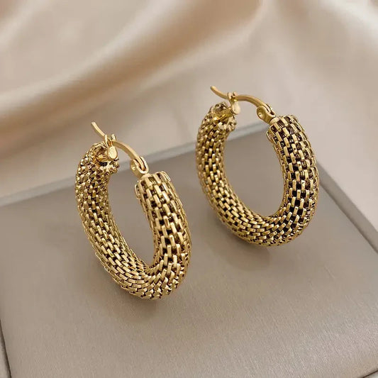 Golden Tide Hoop Earrings | Gold Maya Henry Jewelry
