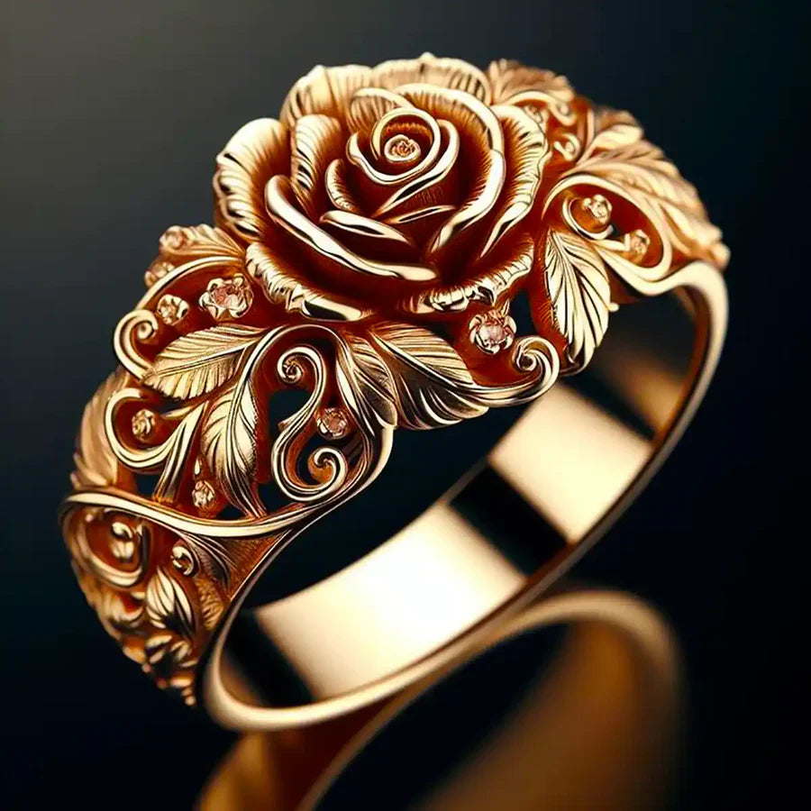 Golden Blossom Ring | Rose Gold Maya Henry Jewelry