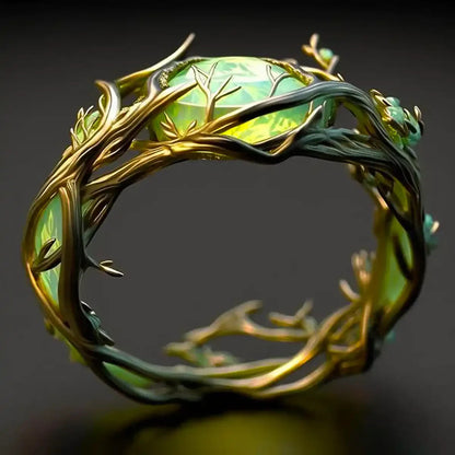 Verdant Bloom Ring | Gold Maya Henry Jewelry