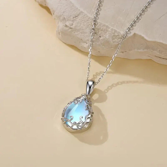 Moonlit Glacier Pendant Necklace | White Gold Maya Henry Jewelry