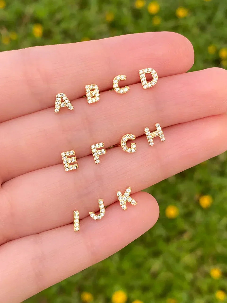 Initial Earring 1pc | Gold Maya Henry Jewelry