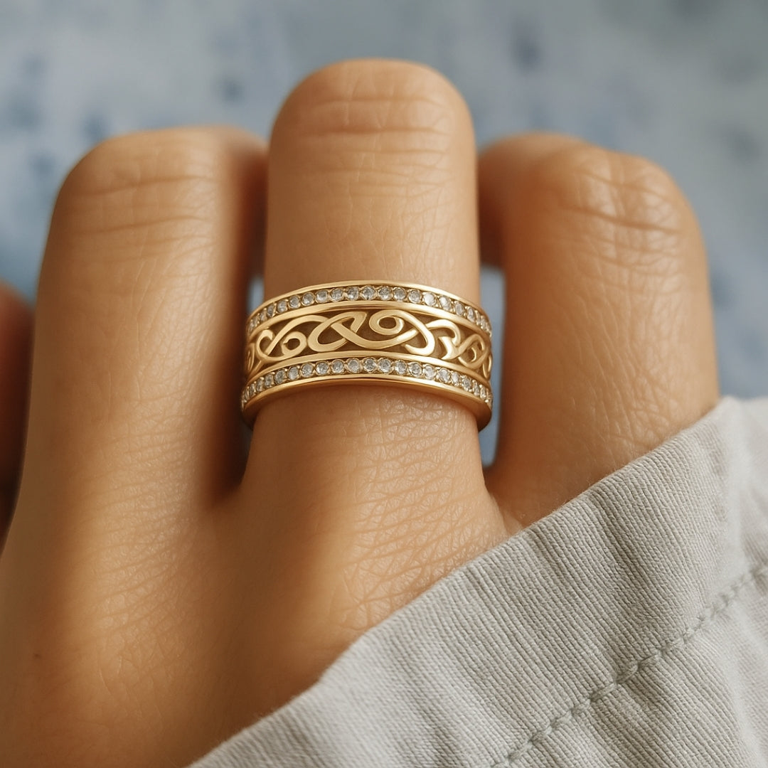 Bright Hollow Gold Ring Maya Henry Jewelry