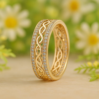 Bright Hollow Gold Ring Maya Henry Jewelry