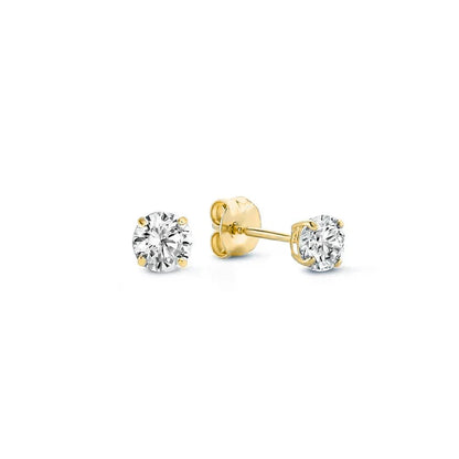 Larmes de Lune Stone Stud Earrings | Gold Maya Henry Jewelry