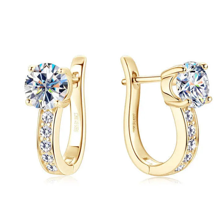 Channel Huggie Earrings | Gold Maya Henry Jewelry