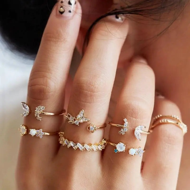 Unique Pack with 8 to 12 Rings Maya Henry Jewelry