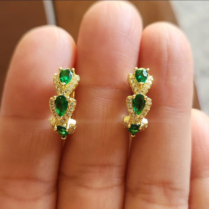 Sylvarra Jadelisse Earrings | Gold Maya Henry Jewelry