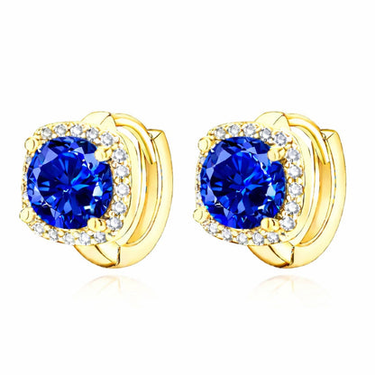 Nadine Sapphire Earrings | Gold Maya Henry Jewelry