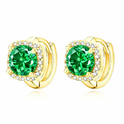 Nadine Emerald Earrings | Gold Maya Henry Jewelry