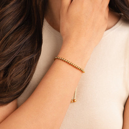 Nila Beaded Gold Bracelet Maya Henry Jewelry