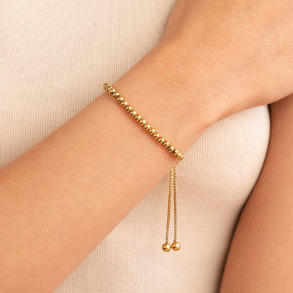Nila Beaded Gold Bracelet Maya Henry Jewelry