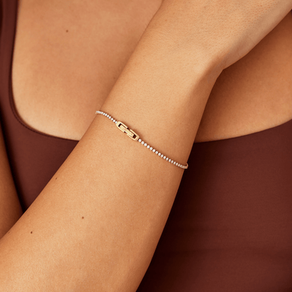 Niyah Crystal Gold Bracelet Maya Henry Jewelry