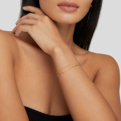 Pia Gold Layered Bracelet Maya Henry Jewelry