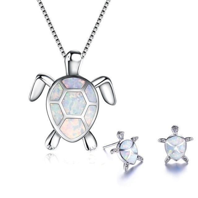 Opal Sea Turtle Jewelry Set Maya Henry Jewelry