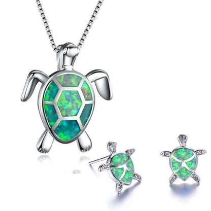 Opal Sea Turtle Jewelry Set Maya Henry Jewelry