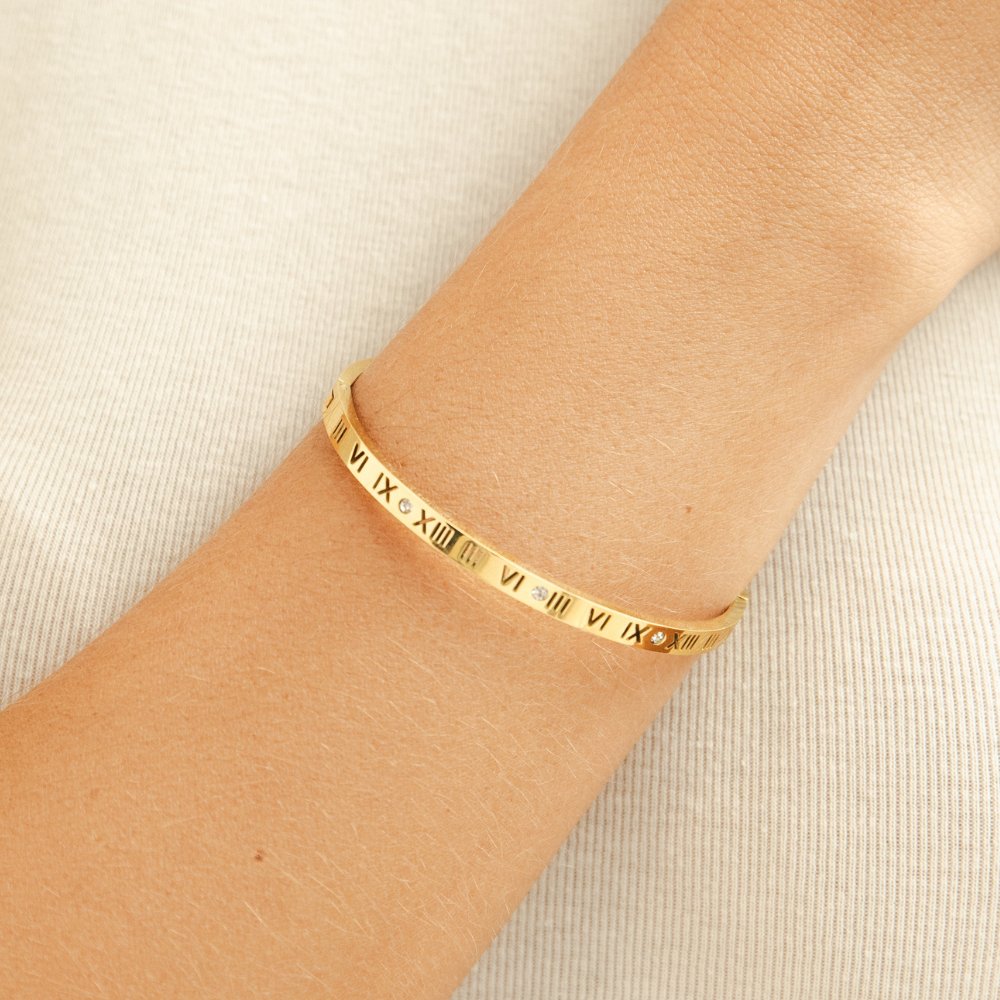 Roman Golden Bangle Maya Henry Jewelry