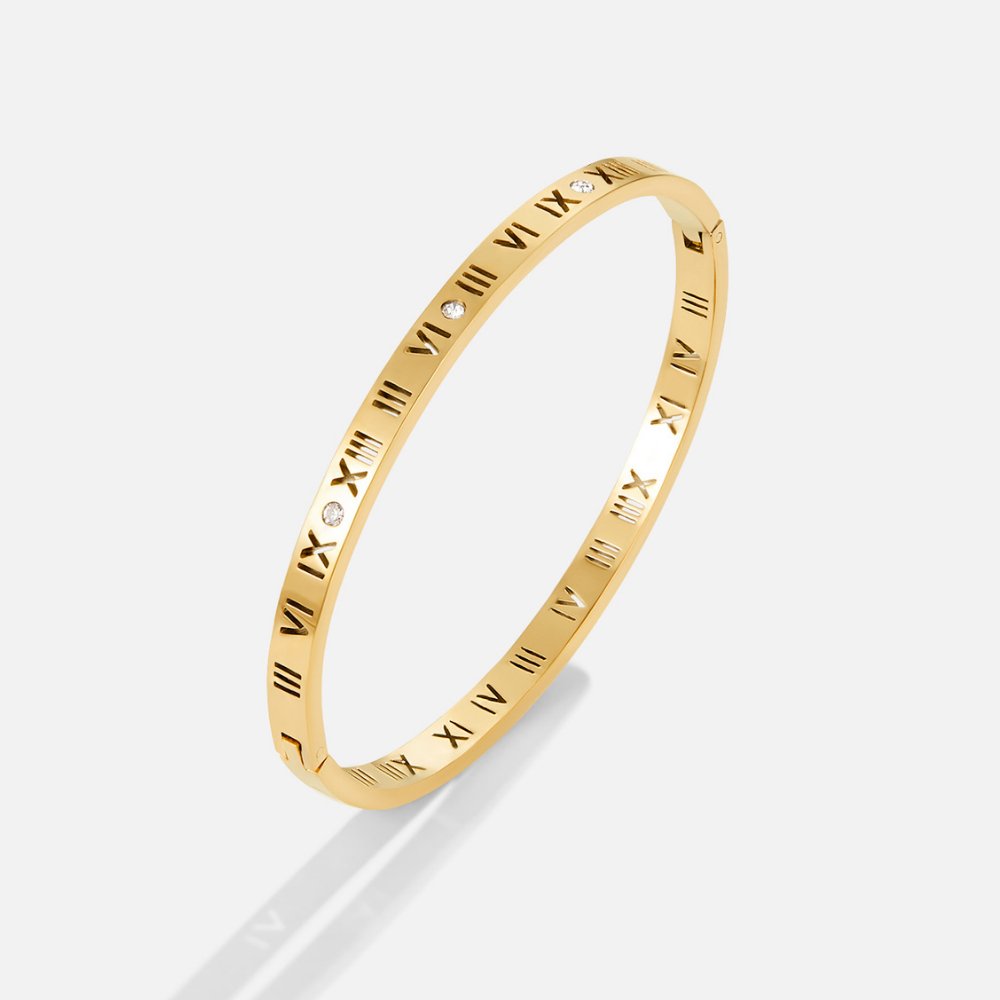 Roman Golden Bangle Maya Henry Jewelry