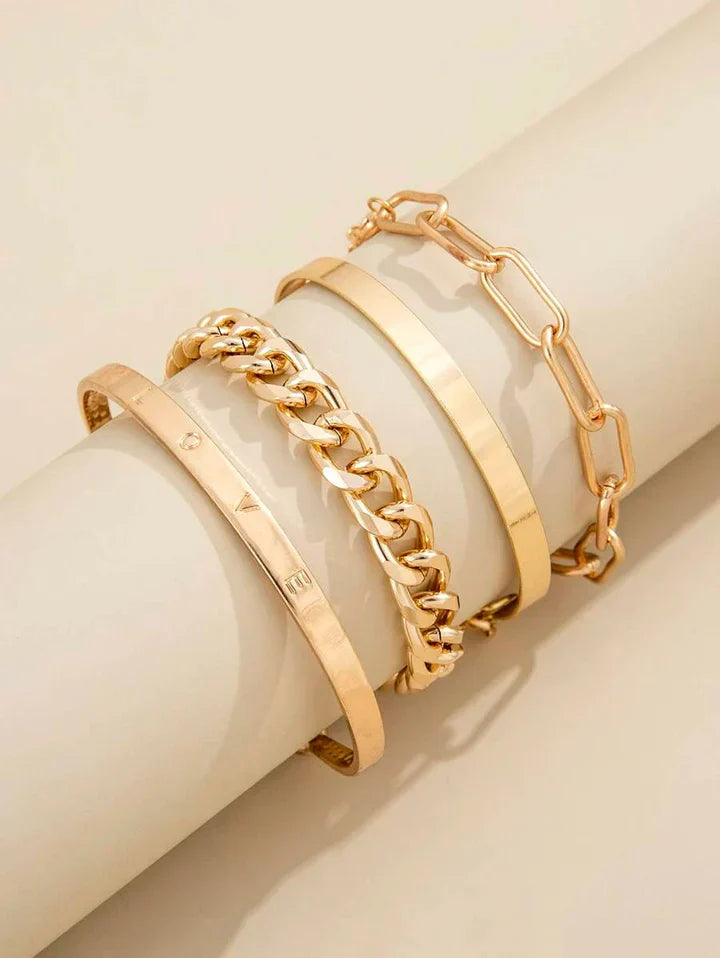 Elan Mercer Bracelet Set | Gold Maya Henry Jewelry