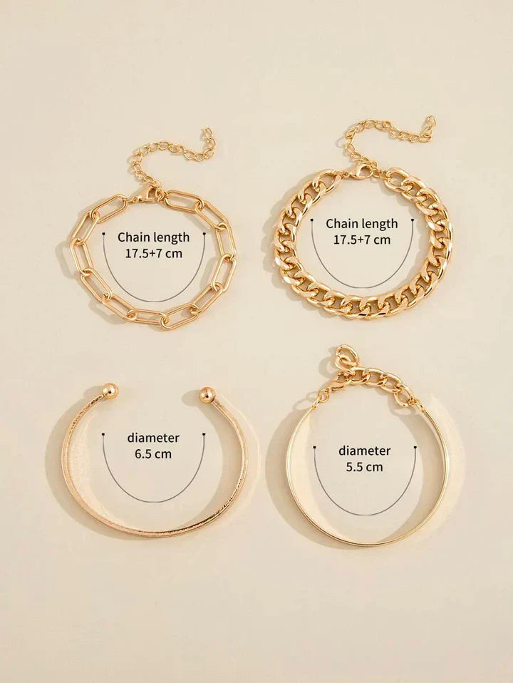 Elan Mercer Bracelet Set | Gold Maya Henry Jewelry