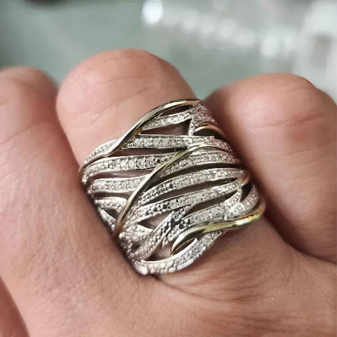 Elegant Multilayer Twisted Ring Maya Henry Jewelry