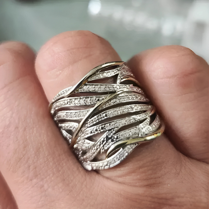 Elegant Multilayer Twisted Ring Maya Henry Jewelry
