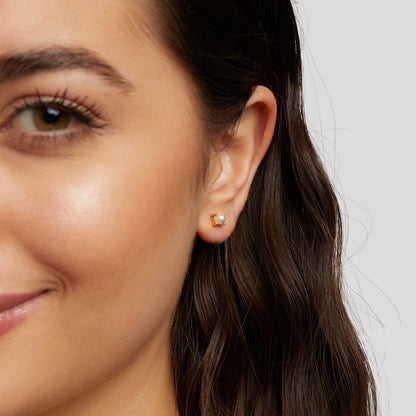 Sofia Pearl Stud Earrings Maya Henry Jewelry