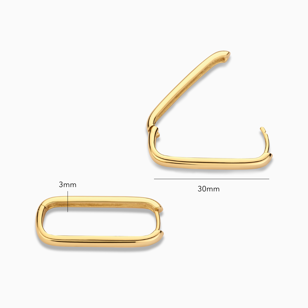 Large Icon Hoops | Gold Maya Henry Jewelry