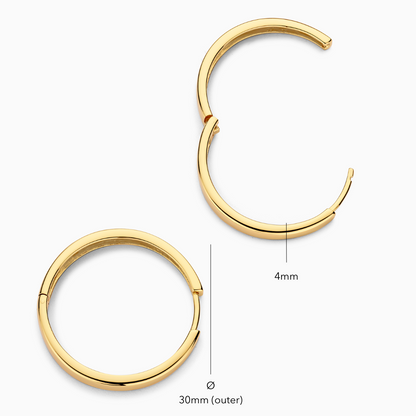 Gia Statement Hoops | Gold Maya Henry Jewelry
