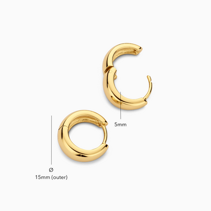 Rue Hoops | Gold Maya Henry Jewelry