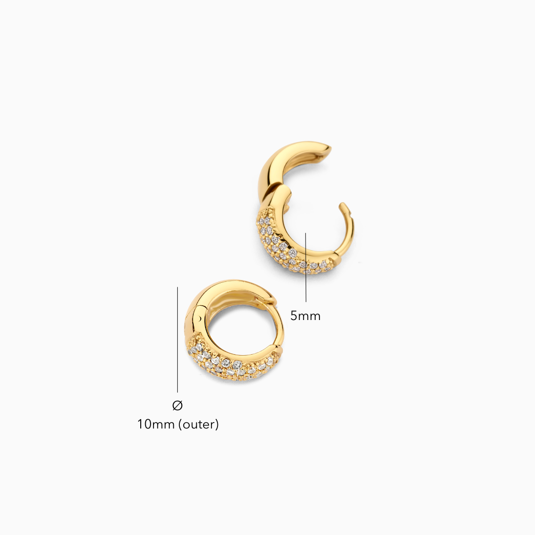 Jules Mini Hoops | Gold Maya Henry Jewelry