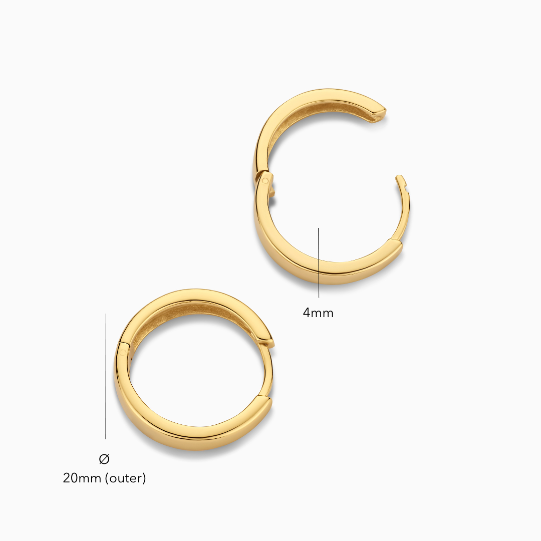 Gia Hoops | Gold Maya Henry Jewelry