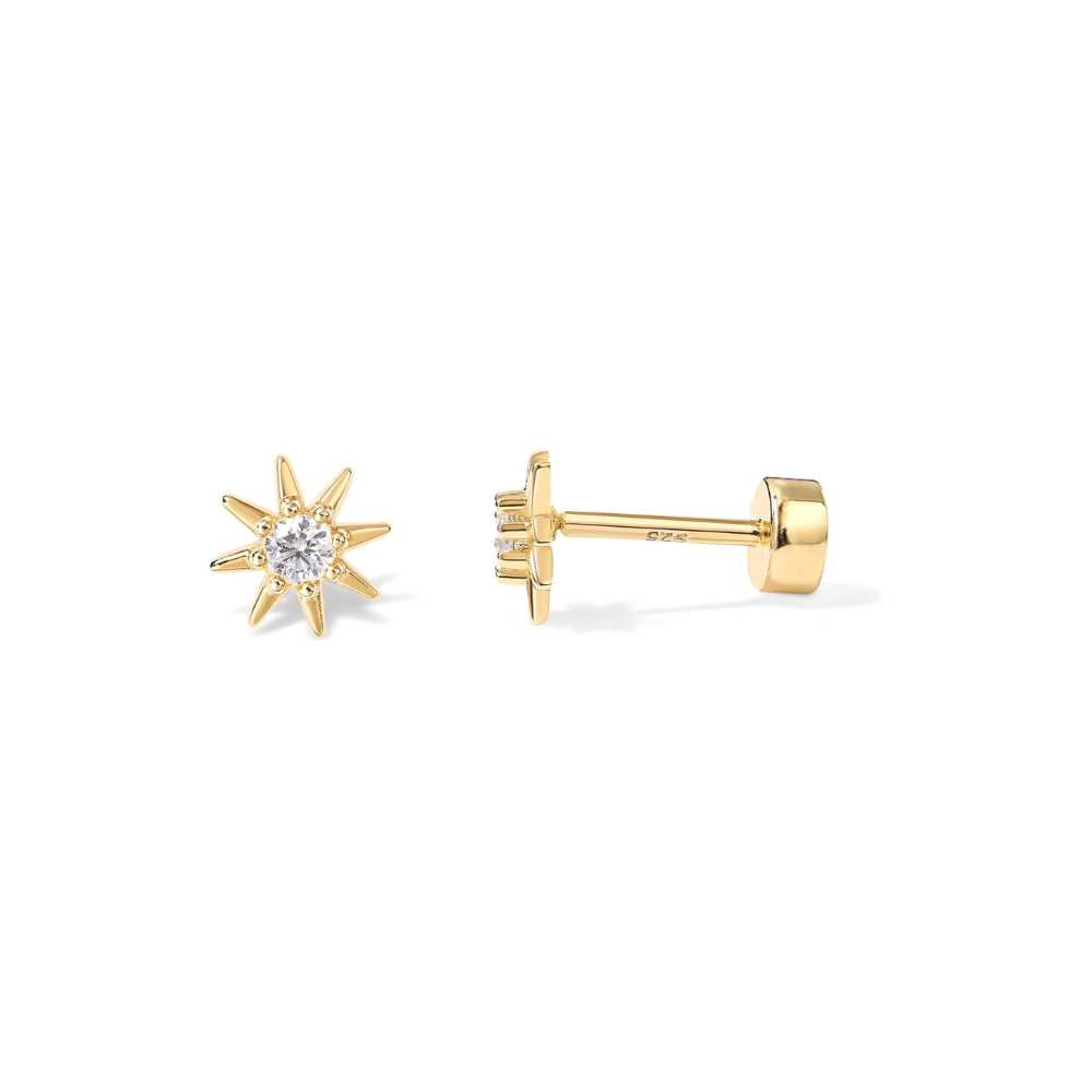 Sunburst Earrings | Gold Maya Henry Jewelry