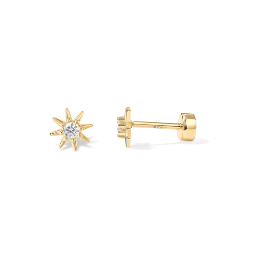 Sunburst Earrings | Gold Maya Henry Jewelry