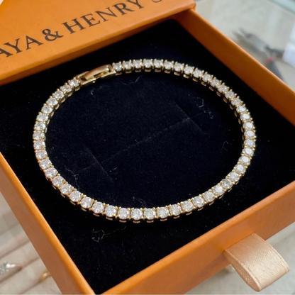 Tennis bracelet | Gold Maya Henry Jewelry