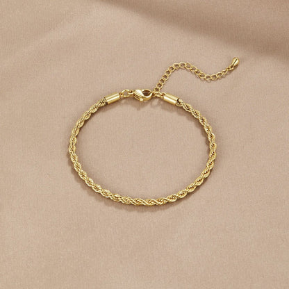 Twisted Chic Gold Bracelet Maya Henry Jewelry