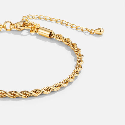 Twisted Chic Gold Bracelet Maya Henry Jewelry