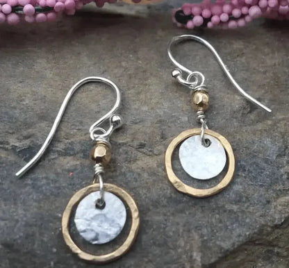 Vintage Gold & Silver Earrings Maya Henry Jewelry