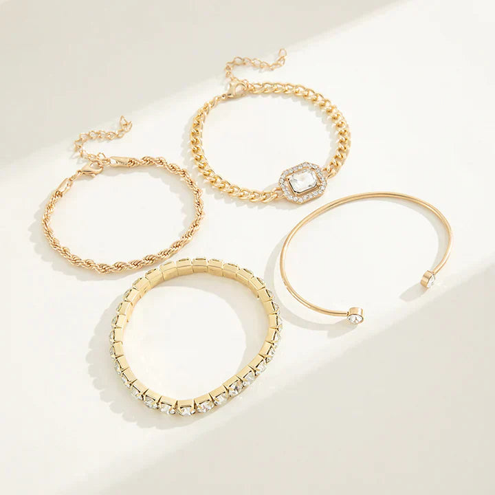 Domitia Calvina Bracelet Set | Gold Maya Henry Jewelry
