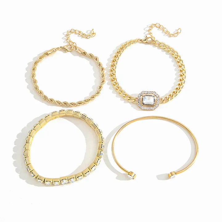 Domitia Calvina Bracelet Set | Gold Maya Henry Jewelry