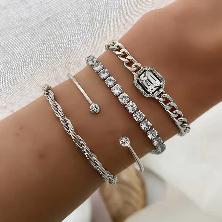 Domitia Calvina Bracelet Set | Gold Maya Henry Jewelry