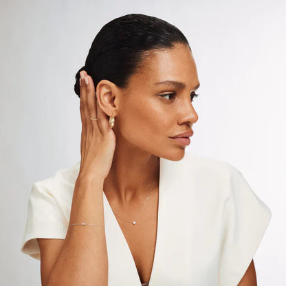 Cléa Stone Necklace | White Gold Maya Henry Jewelry